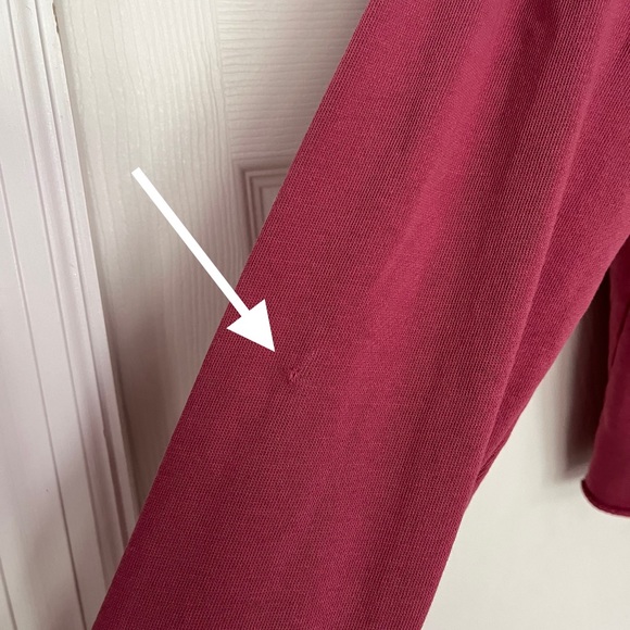 Spiritual Gangster Maroon Long Sleeve Cropped Sweatshirt - Women's Medium - Picture 7 of 7